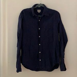 Men's J.Crew quality linen tailored shirt